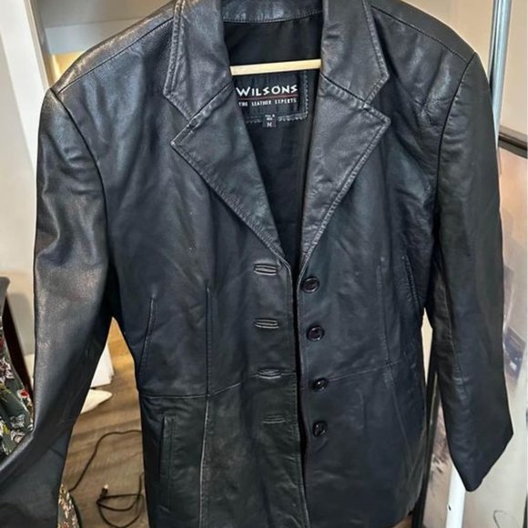 90's style vintage Wilson's genuine leather jacket - Picture 2 of 5